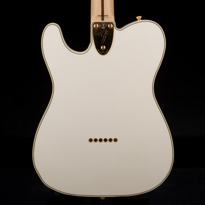 Pre Owned 2012 Fender Limited Edition Telecaster Thinline Super Deluxe Olympic White MIJ With Case