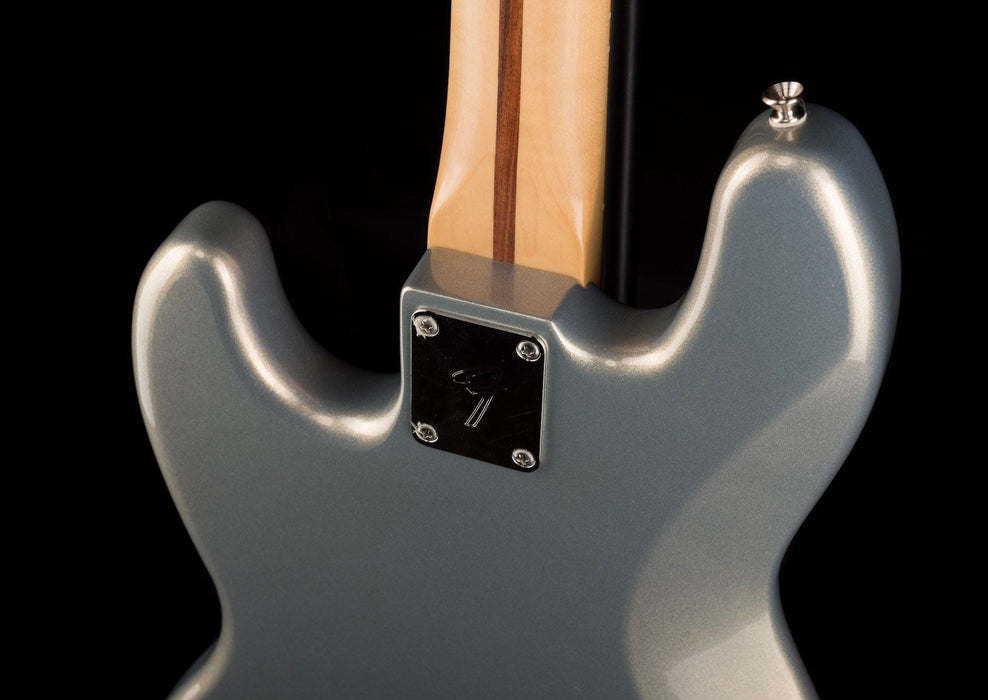 Used 2019 Fender Player Jazz Bass Modded Silver With Gig Bag