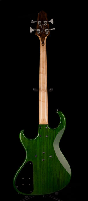 Pre Owned 1990's Rick Turner Prototype E-2 EL-434 PM Transparent Green Bass With OHSC