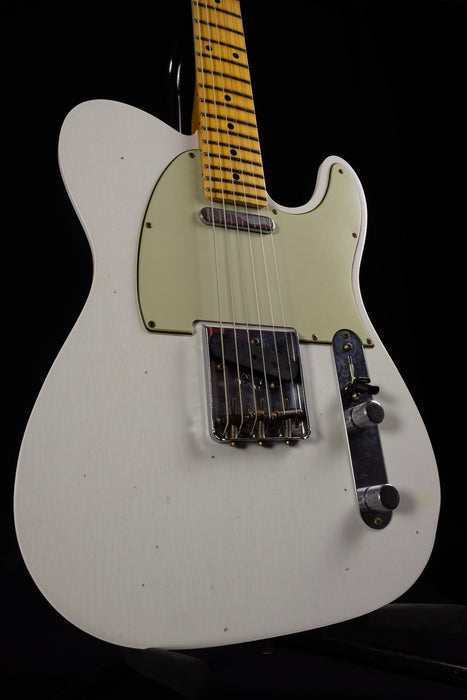 Fender Custom Shop Postmodern Journeyman Relic Tele 2 Tone Olympic White Charcoal Frost Metallic