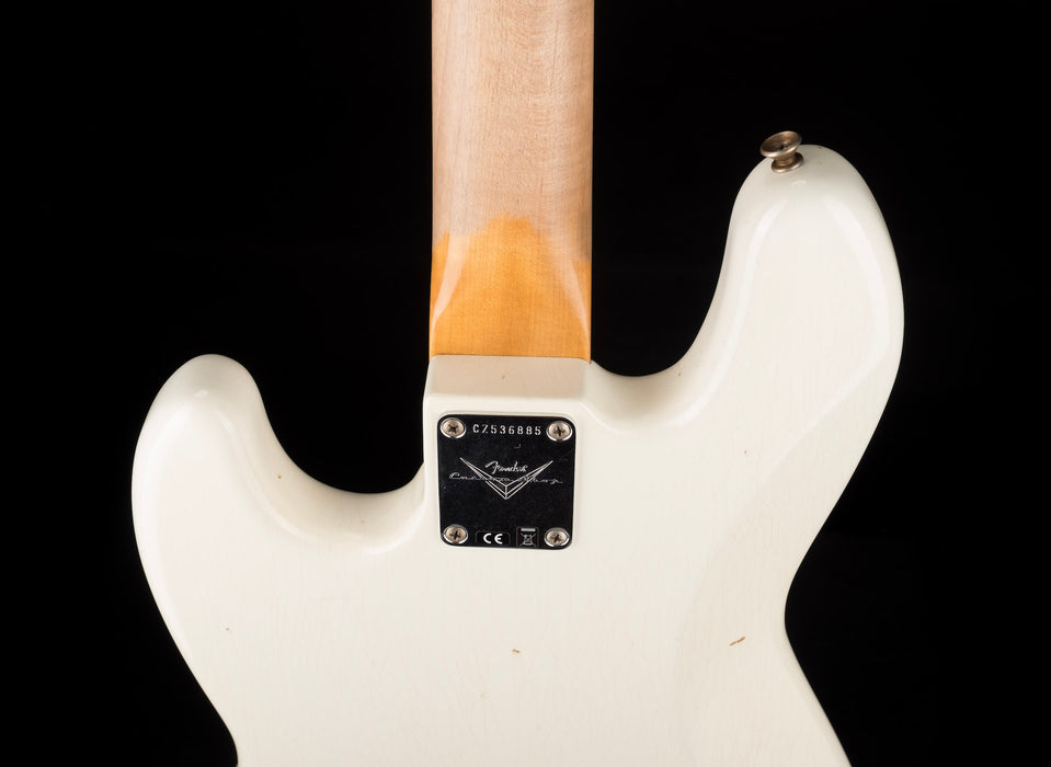 Pre Owned 2018 Fender Custom Shop '60 Jazz Bass Journeyman Olympic White With OHSC