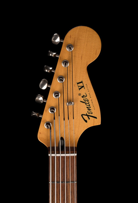 Pre Owned 2013 Fender Pawn Shop Bass VI 3-Tone Sunburst With Gig Bag