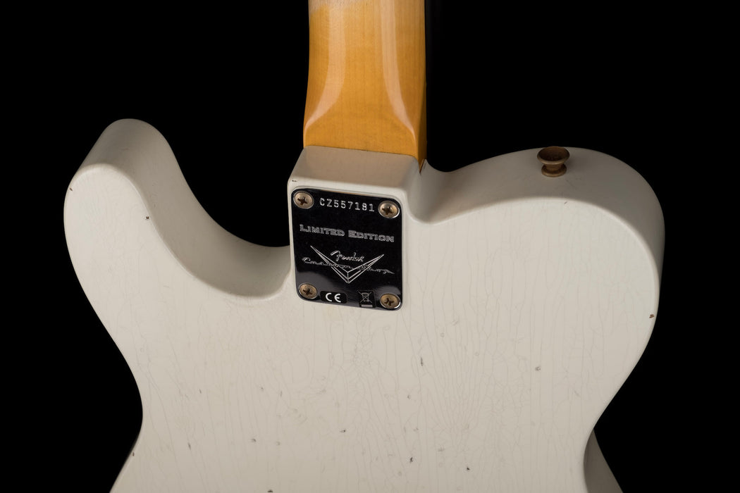 Fender Custom Shop Limited Edition 1959 Telecaster Journeyman Relic Aged Olympic White With Case