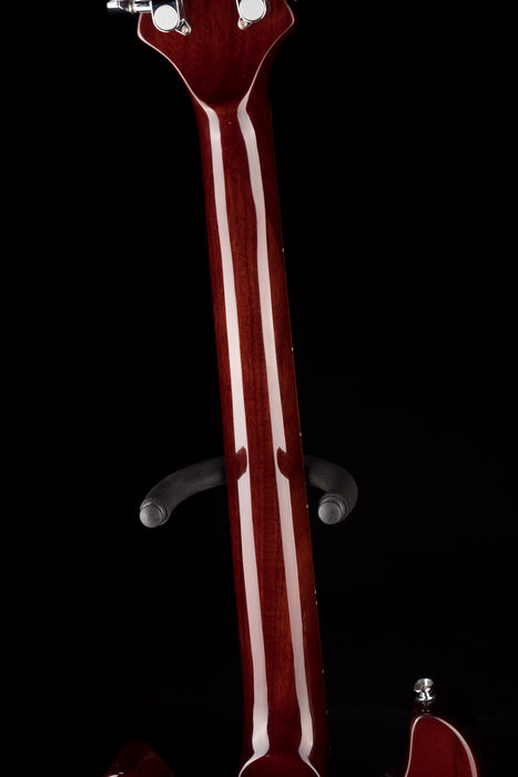 Lueez Double-Cut Carved Top HH Birdseye Maple Sunburst Electric Guitar With Soft Case