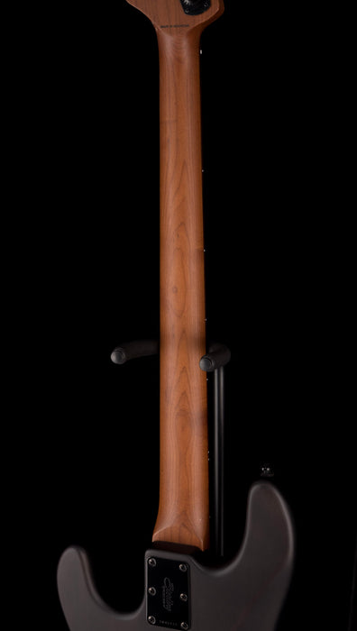 Sterling by Music Man StringRay Ray34 Poplar Burl Top Trans Black Satin