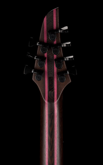 Mayones Duvell BL 7 String 27" Baritone Black Limba Trans Natural Matt Finish