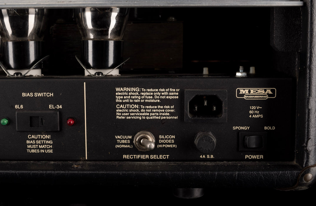 Used 1991 Mesa Boogie Dual Rectifier Solo 100 Watt Amp Head With Road Case