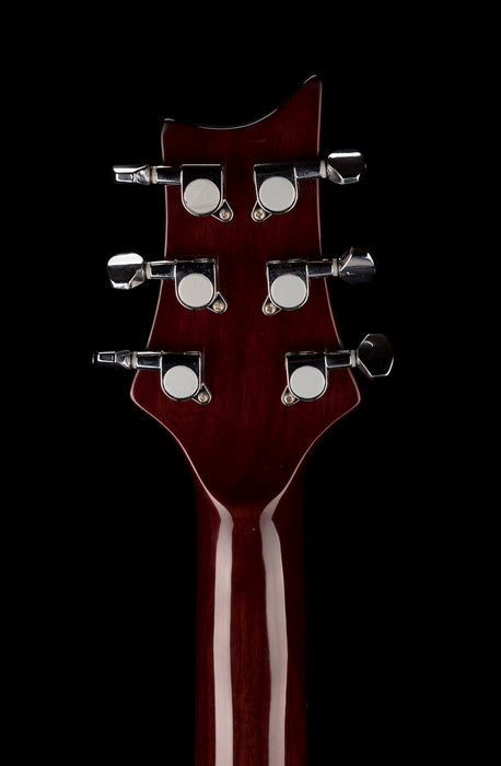 Lueez Double-Cut Carved Top HH Birdseye Maple Sunburst Electric Guitar With Soft Case