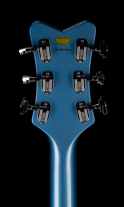 Pre Owned Gretsch Custom Shop Masterbuilt G6134CST Baritone Penguin NOS Lake Placid Blue With OHSC