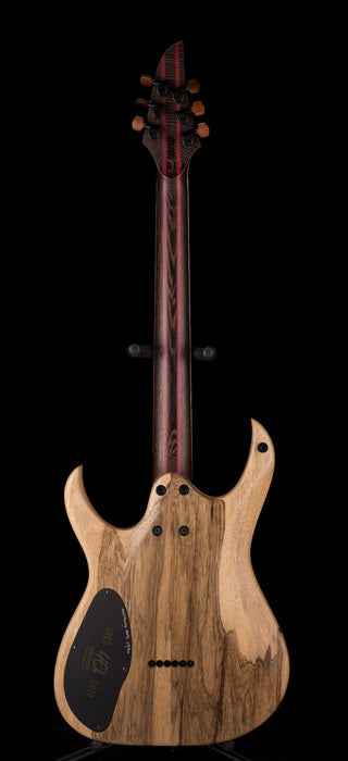 Mayones Duvelle Elte 6 40th Anniversary Master Builder Buckeye Burl Top Natural Fade Gloss Blackburst