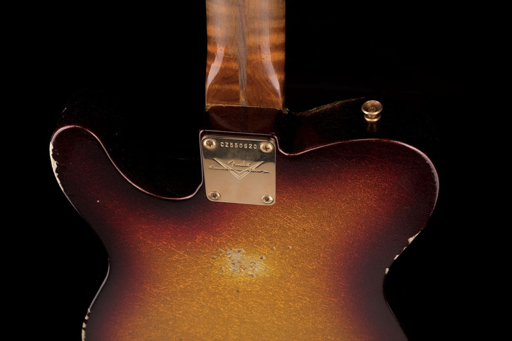 Used Fender Custom Shop Masterbuilder's Apprentice 50's Telecaster Relic 3-Tone Sunburst Sparkle with OHSC