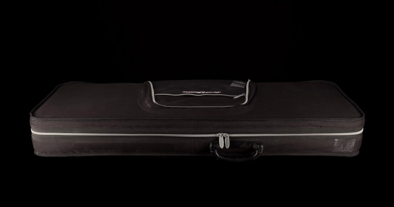 Lueez Double-Cut Carved Top HH Birdseye Maple Sunburst Electric Guitar With Soft Case