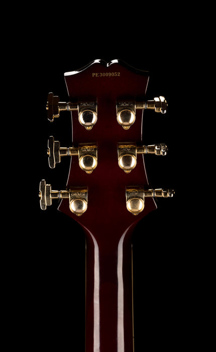 vPre Owned Peerless Tonemaster Custom Burgundy Semi-Hollow Body Electric Guitar With Gig Bag