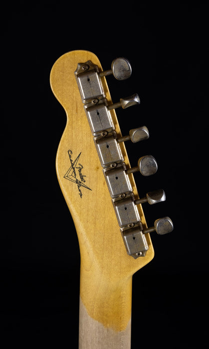 Fender Custom Shop Postmodern Journeyman Relic Tele 2 Tone Olympic White Charcoal Frost Metallic