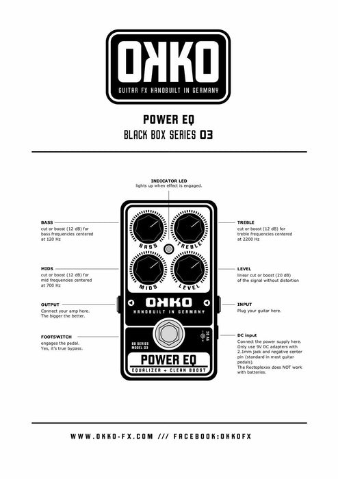 eq pedals guitar Okko FX BB-03 Power EQ Equalizer Boost Guitar Pedal — Truetone Music