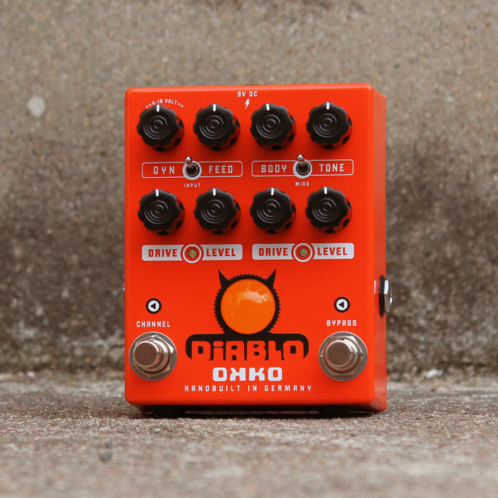 diablo pedal Okko FX Diablo Dual Two Channel Overdrive Guitar Pedal — Truetone Music
