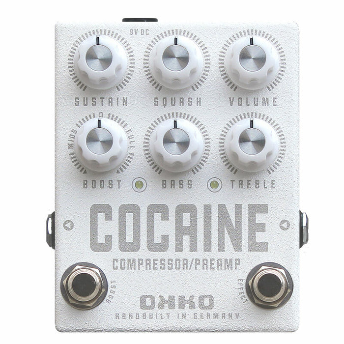 Okko FX Cocaine Comp Mk II Compressor Pre Amp Boost Guitar Pedal