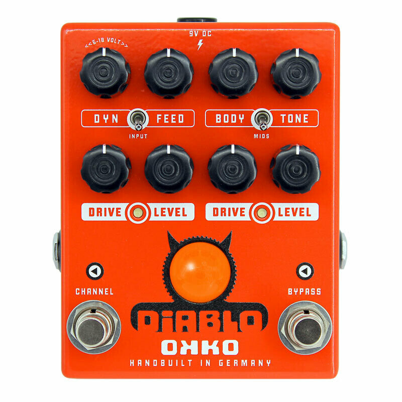 okko pedal Okko FX Diablo Dual Two Channel Overdrive Guitar Pedal — Truetone Music