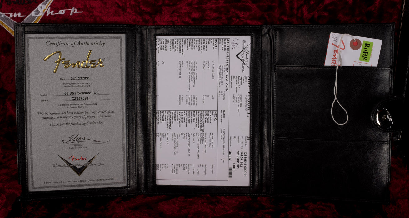 Fender Custom Shop 1966 Stratocaster Deluxe Closet Classic Aged Lake Placid Blue