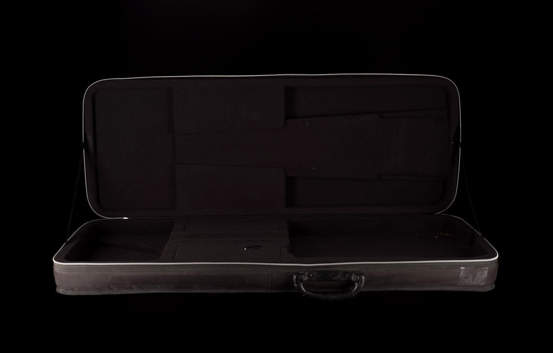 Lueez Double-Cut Carved Top HH Birdseye Maple Sunburst Electric Guitar With Soft Case