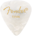 Fender Premium Celluloid 351 Shape Picks Thin White Moto 12 Count