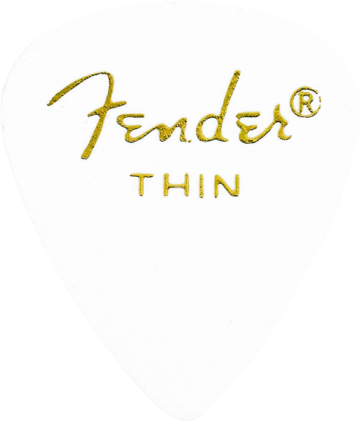 Fender 351 Shape Premium Thin White  (12) - 980351780