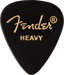 Fender 351 Shape Premium Picks Heavy Black 12 Count