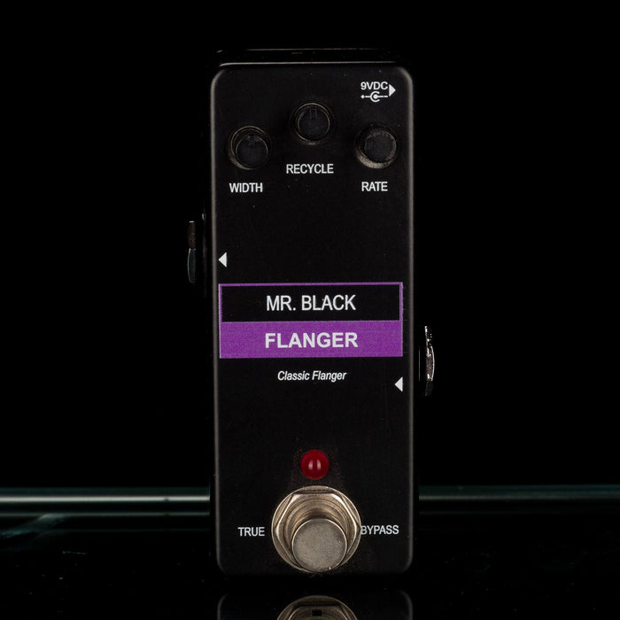 Used Mr. Black Mini Flanger Guitar Effect Pedal With Box