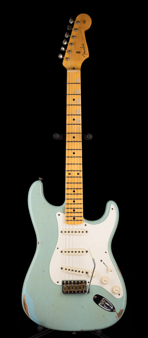 Fender Custom Shop 1957 Stratocaster Relic Faded Aged Daphne Blue Electric Guitar