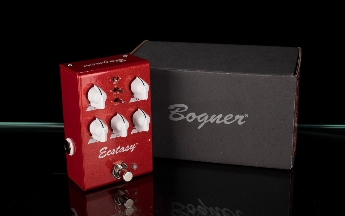 bogner ecstasy red pedal Used Bogner Ecstasy Red Mini Overdrive with Box — Truetone Music