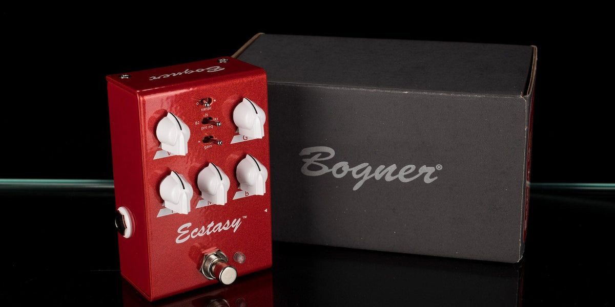 bogner red pedal Used Bogner Ecstasy Red Mini Overdrive with Box — Truetone Music