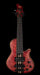 Mayones Cali4 Fretless Bass 17.5" Scale Swamp Ash Body 3A Flame Maple Top Scarlet Red w Case
