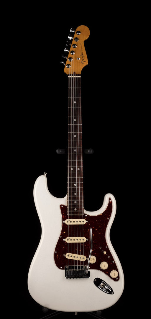 Used 2021 Fender American Ultra Stratocaster Arctic Pearl with OHSC