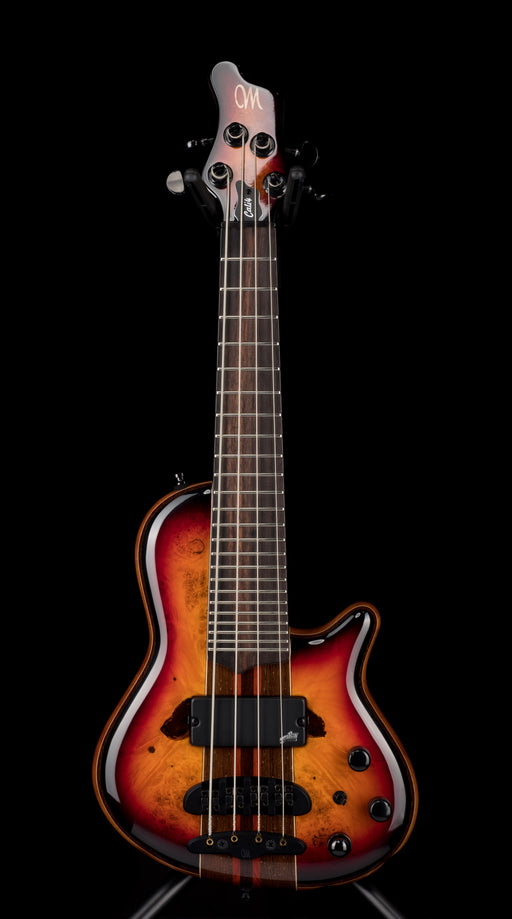 Mayones Cali4 Bass Swamp Ash Body Buckeye Burl Top Rosewood Board 5pc Wenge Neck Cali 4