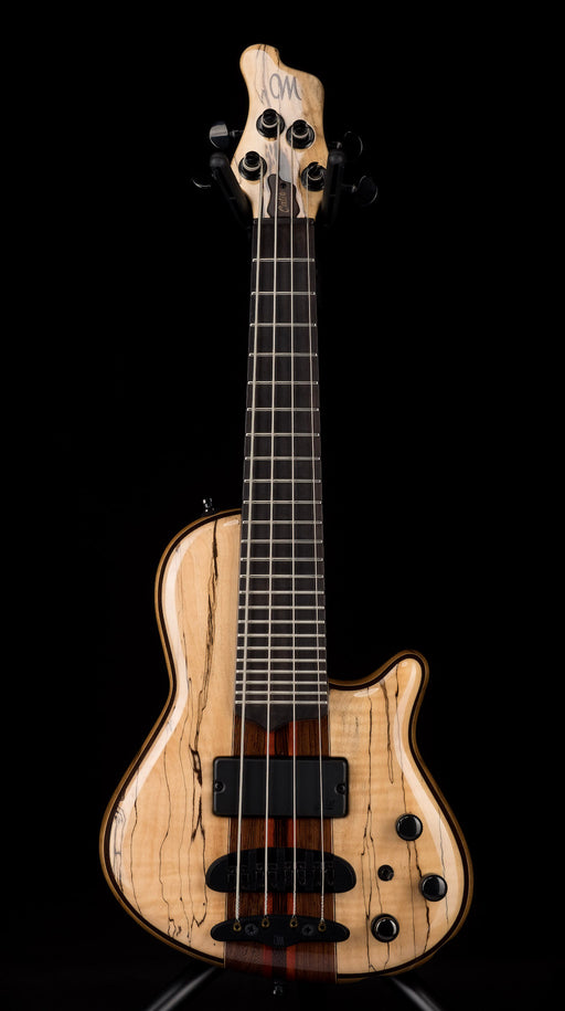 Mayones Cali4 Bass Black Limba Body Spalted Maple Top Ebony Board 5pc Wenge Neck Cali 4