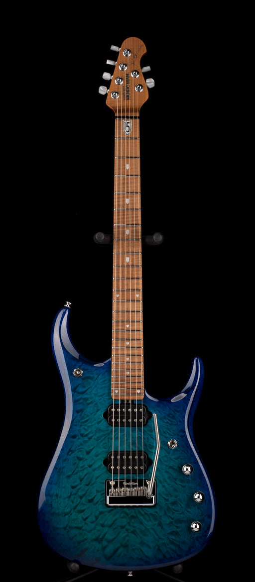 Ernie Ball Music Man JP15 Cerulean Paradise Quilt Figured Roasted Maple With Case