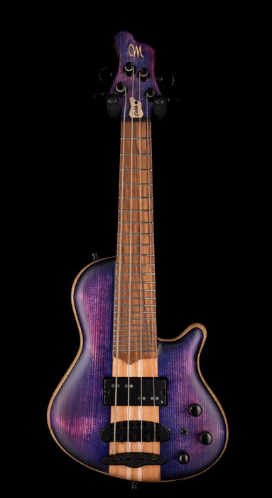 Mayones Cali4 Bass Black Limba Body Spruce Top Trans Purple