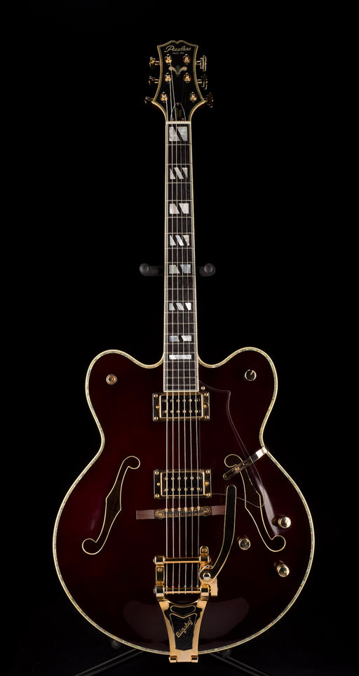 Pre Owned Peerless Tonemaster Custom Burgundy Semi-Hollow Body Electric Guitar With Gig Bag