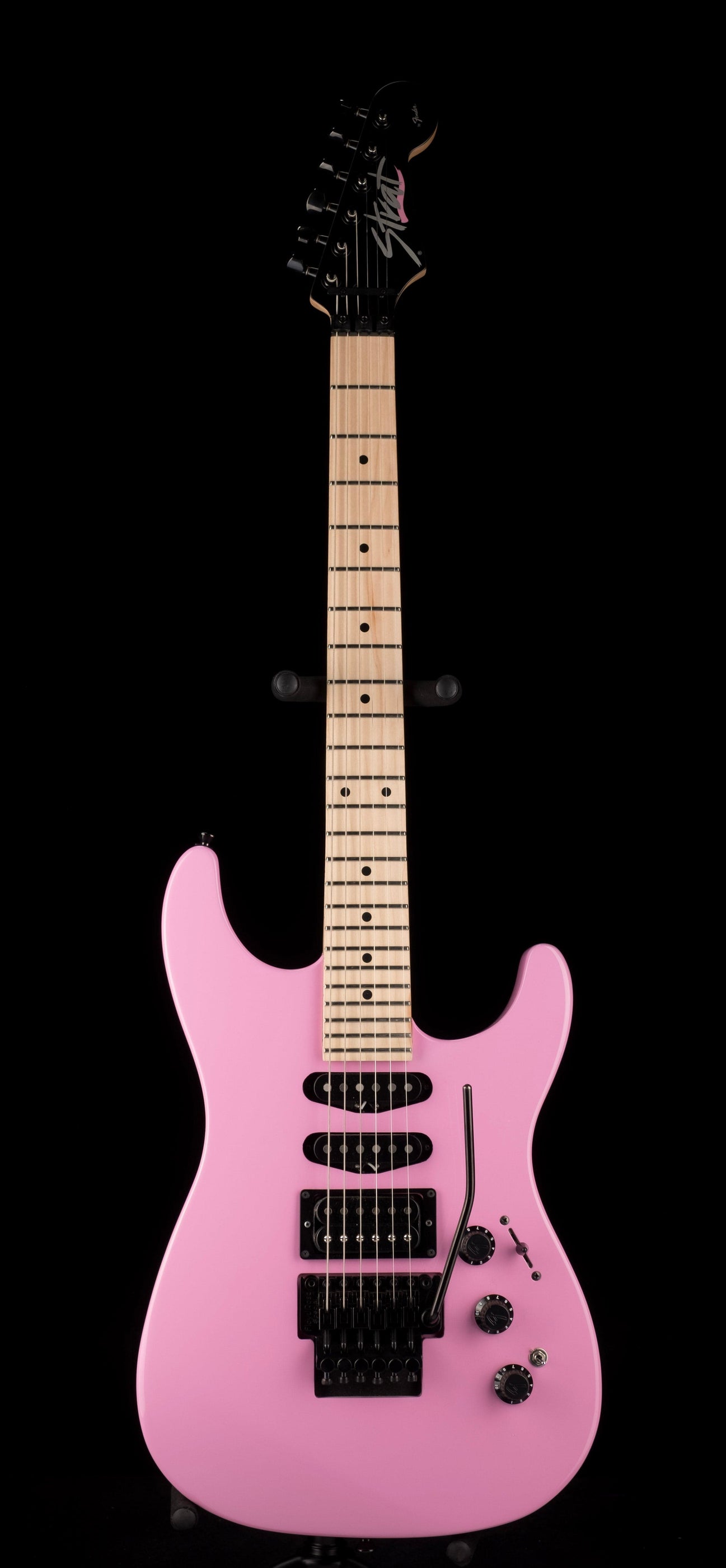 Used Fender Limited Edition HM Strat Maple Fingerboard Flash Pink Elec