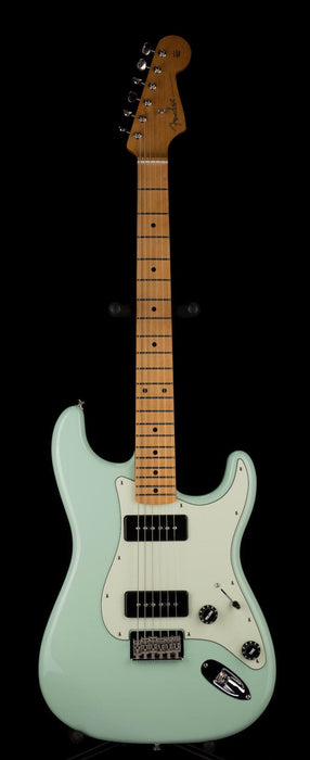 Used Fender Noventa Stratocaster Maple Fingerboard Surf Green Electric Guitar With Bag