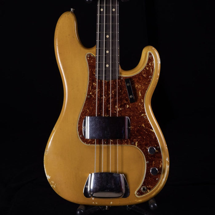 Used Fender Custom Shop Masterbuilt 1963 Precision Bass Heavy Relic Aged Olympic White With Case
