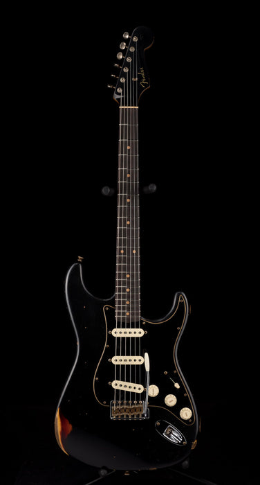 Fender Custom Shop Limited Edition Dual-Mag II Stratocaster Relic Aged Black over 3-Tone Sunburst