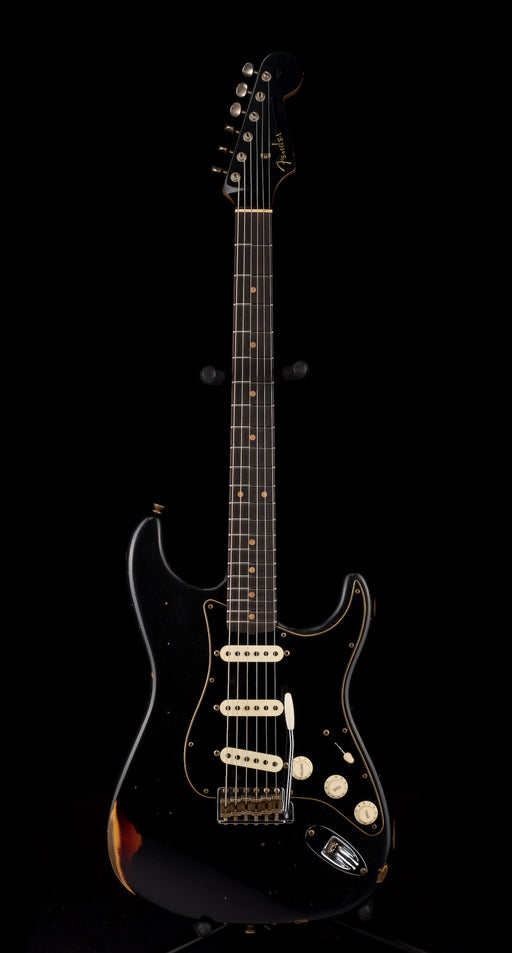 Fender Custom Shop Limited Edition Dual-Mag II Stratocaster Relic Aged Black over 3-Tone Sunburst