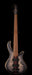 Mayones Patriot Flame Top 5 String Bass Guitar Transparent Jeans Black 2-Tone Burst
