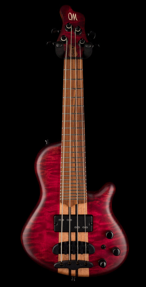 Mayones Cali4 Quilt Maple Top Custom Color Trans Red Matt Finish 