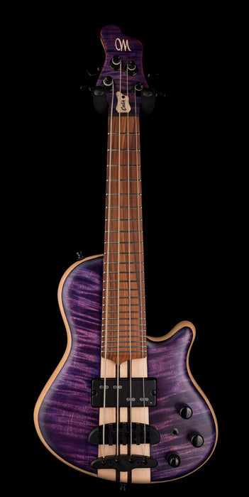 Mayones Cali4 3A Flame Maple Top Custom Trans Purple Matt Finish With Case
