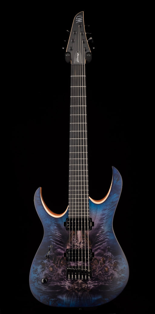 Mayones Left Handed Duvell Elite 7 String Dirty Purple Blue Burst