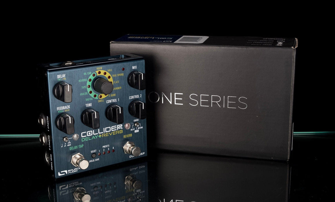 stereo delay reverb pedal Used Source Audio Collider Stereo Delay Reverb with Box — Truetone Music