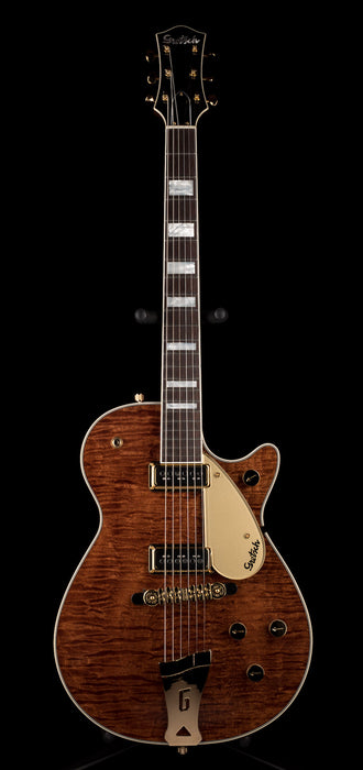 Gretsch Custom Shop Masterbuilt G6128CS 1954 Duo Jet NOS Brazilian Rosewood Curly Maple Walnut Stain