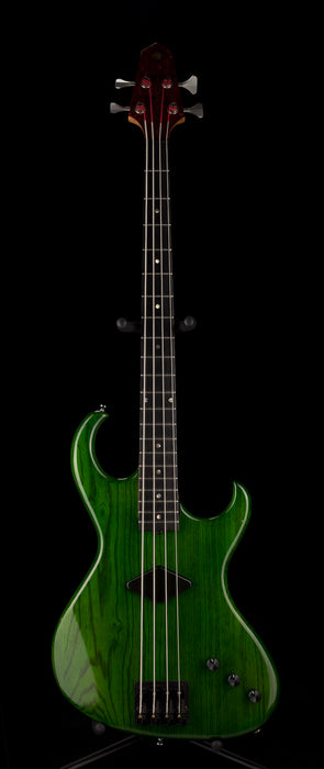 Pre Owned 1990's Rick Turner Prototype E-2 EL-434 PM Transparent Green Bass With OHSC